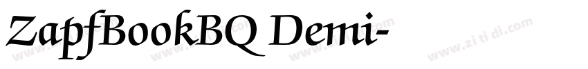 ZapfBookBQ Demi字体转换 ZapfBookBQ Demi字体转换